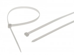 Faithfull Heavy-Duty Cable Ties White 600mm x 9mm Pack of 10