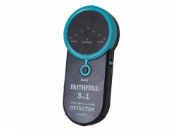 Faithfull 3-in-1 Detector Stud, Metal & Live Wire