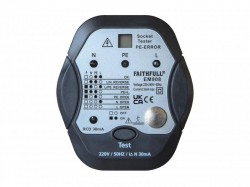 Faithfull Socket Polarity Tester with RCD Test Function