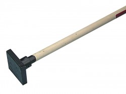Faithfull Earth Rammer With Wooden Shaft 125 x 125mm (5 x 5in)