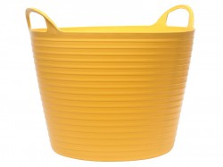 Faithfull Heavy-Duty Polyethylene Flex Tub 15 Litres Yellow