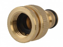 Faithfull Brass Dual Tap Connector 12.5 - 19mm (1/2 - 3/4in)