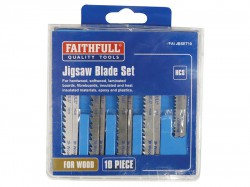 Faithfull Jigsaw Blade Set of 10 Assorted