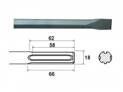 FAI/FULL CHISEL 300MM SDS MAX (914910)