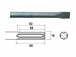 Faithfull Chisel 400mm SDS Max (914913)