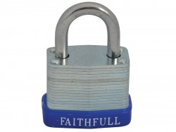 Faithfull Laminated Steel Padlock 30mm 3 Keys