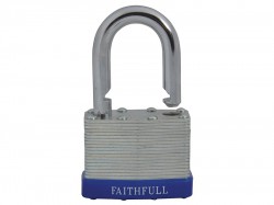 Faithfull Laminated Steel Padlock 50mm 3 Keys