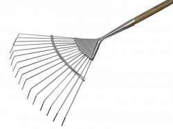 Faithfull Prestige Stainless Steel Lawn Rake Ash Handle