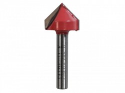 Faithfull Router Bit TCT V Groove 13.0mm x 19.1mm 1/4in Shank