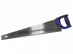 Faithfull General-Purpose Hardpoint Handsaw 550mm (22in) 8 TPI