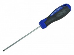 Faithfull Soft-Grip Screwdriver Slotted Flared Tip 5.5mm x 100mm