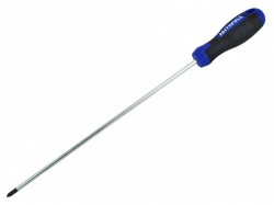 Faithfull Soft-Grip Screwdriver Pozidriv Tip PZ1 x 250mm Long Reach