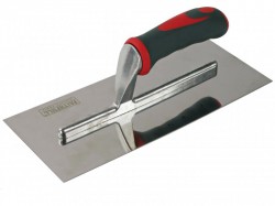 Faithfull Plasterers Trowel Stainless Steel Soft-Grip Handle 11 x 4.3/4in