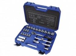 Faithfull Socket Set of 26 Metric 3/8in Drive