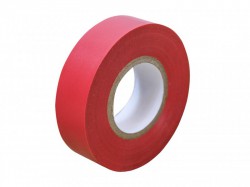 Faithfull PVC Electrical Tape Red 19mm x 20m