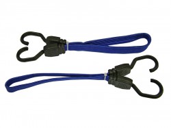 Faithfull Flat Bungee Cord 46cm (18in) Blue 2 Piece