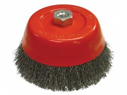 Faithfull Wire Cup Brush 150mm M14x2, 0.30mm Steel Wire