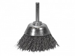 Faithfull Wire Cup Brush 75mm x 6mm Shank 0.30mm