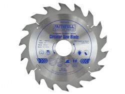 Faithfull Circular Saw Blade TCT 165 x 30 x 18 Tooth