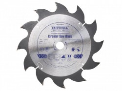 Faithfull Circular Saw Blade 180 x 16mm x 12T Fast Rip