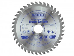 Faithfull Circular Saw Blade Tungsten Carbide Tipped 180 x 30 x 40 Tooth