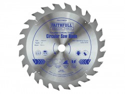 Faithfull Circular Saw Blade 190 x 16mm x 24T Fast Rip