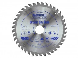 Faithfull Circular Saw Blade TCT 190 x 30 (16 & 20) x 40t POS