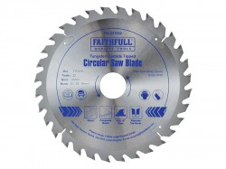 Faithfull Circular Saw Blade Tungsten Carbide Tipped 210 x 2.4 x 40 Tooth
