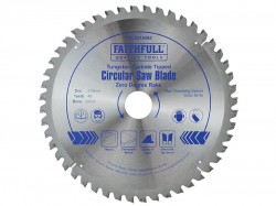 Faithfull Circular Saw Blade 216 x 30mm x 48T Zero Degree