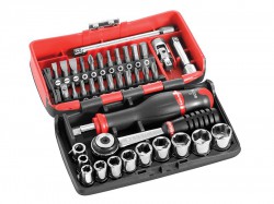 Facom R2NANO Socket Set of 38 Metric 1/4in Drive