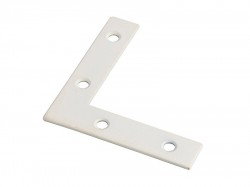 Forge Corner Plates White 75mm Pack of 10