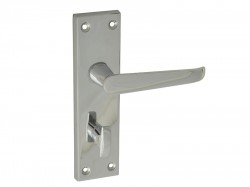 Forge Backplate Handle Bathroom - Straight Chrome Finish 150mm