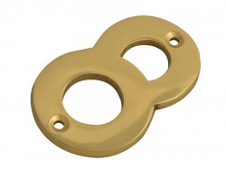 Forge Numeral No.8 - Brass Finish 75mm (3in)