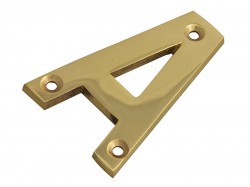 Forge Letter A - Brass Finish 75mm (3in)