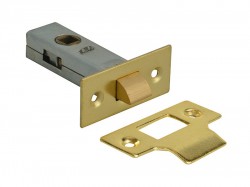 Forge Tubular Mortice Latch Brass Finish 76mm (3in)