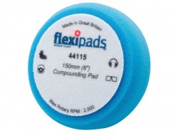 Flexipads World Class Blue Compounding / Polishing Foam 150 x 50mm VELCRO Medium