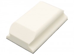 Flexipads World Class Hand Sanding Block Shaped White PUR VELCRO Brand 70 x 125mm