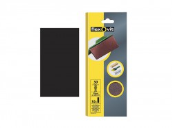 Flexovit 1/2 Sanding Sheets Orbital 115 x 280mm Plain Fine 120g (10)