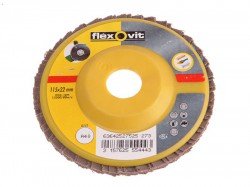 Flexovit Flap Discs For Grinders 115mm 60g (1)