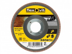 Flexovit Flap Disc For Angle Grinders 125mm 40g (1)