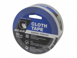 Flexovit Bear General Purpose Cloth Tape 50mm x 15m Silver