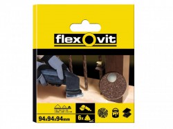 Flexovit Delta Hook & Loop Sanding Sheet 94mm Coarse 60G (Pack 6)