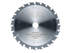Flex Power Tools Circular Saw Blade with Alternating Teeth 165 x 20mm x 24T