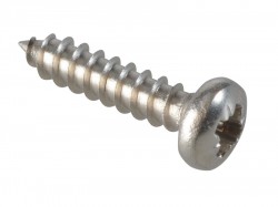 ForgeFix Self-Tapping Screw Pozi Compatible Pan A2 SS 1/2in x 4 ForgePack 60