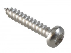 ForgeFix Self-Tapping Screw Pozi Compatible Pan A2 SS 3/4in x 6 ForgePack 40