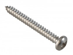 ForgeFix Self-Tapping Screw Pozi Compatible Pan A2 SS 1.1/2in x 8 ForgePack 15