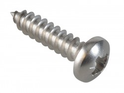 ForgeFix Self-Tapping Screw Pozi Compatible Pan A2 SS 3/4in x 10 ForgePack 20