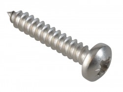 ForgeFix Self-Tapping Screw Pozi Compatible Pan A2 SS 1in x 10 ForgePack 15