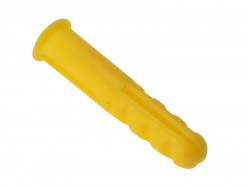 ForgeFix Plastic Wall Plug Yellow No.4-6 Box 1000
