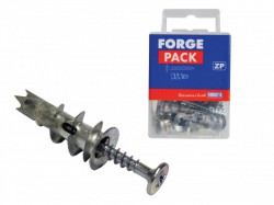 Forgefix Cavity Wall Zinc Speed Plugs 4.5 x 35mm Forge Pack 10